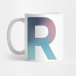 Gradient Letter R Initial Alphabet Mug